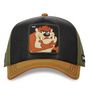 Voir la diapositive 2 : CAPSLAB Casquette homme trucker en suedine finitions premium Looney Tunes Taz