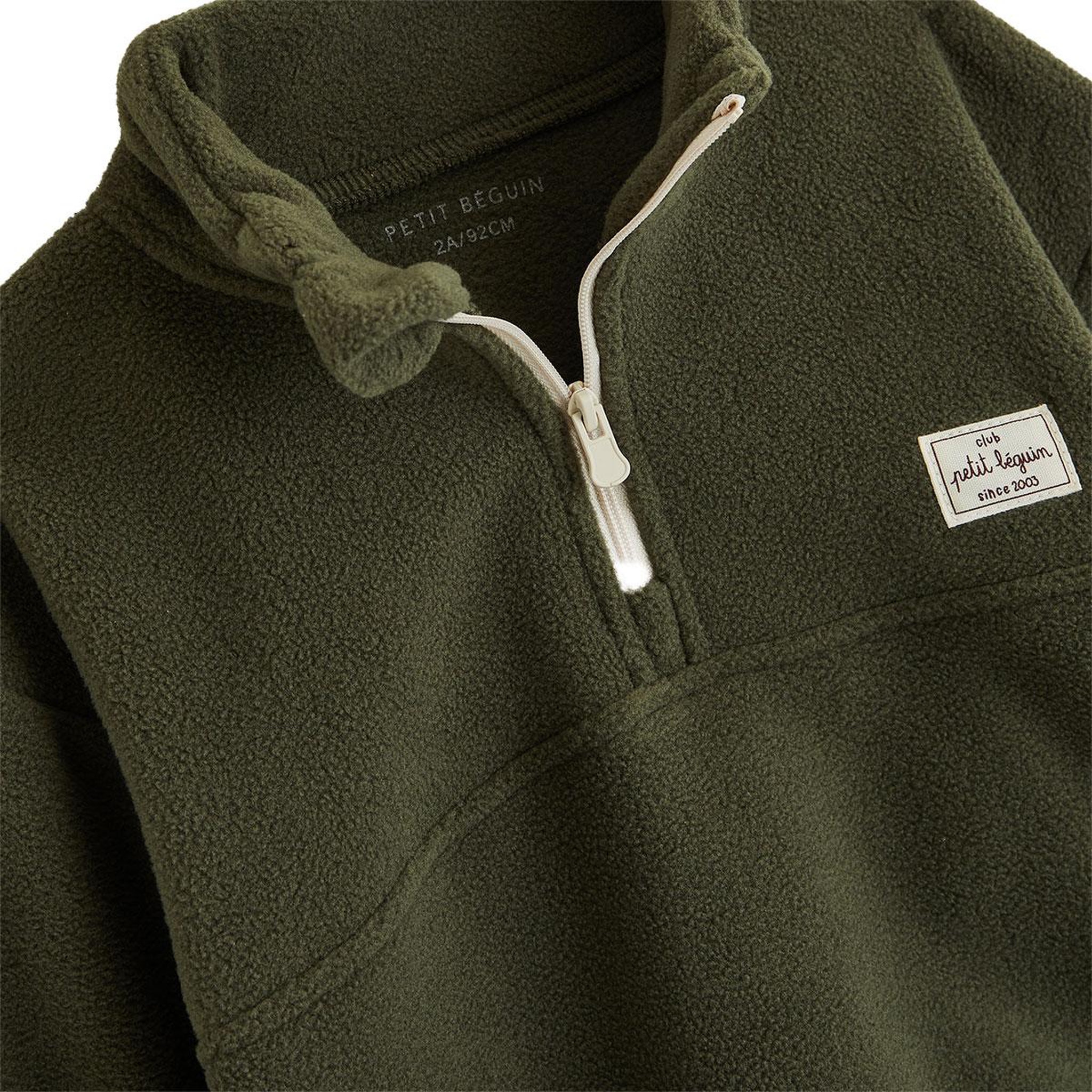 Voir la diapositive 3 : PETIT BEGUIN Sweat en polaire Timmy