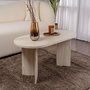 Voir la diapositive 2 : Habitat et Jardin Table basse en bois  Sable  - 60 x 119 x 40 cm - Travertin