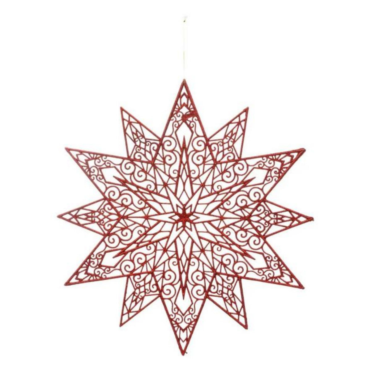 ATMOSPHERA Sujet de Noël  Étoile Maxi  48cm Rouge