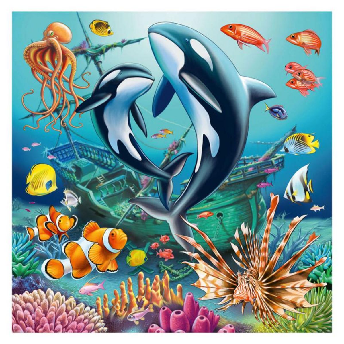 RAVENSBURGER Ravensburger - Jigsaw puzzle Enchanting Underwater World, 3x49pcs. 120008590