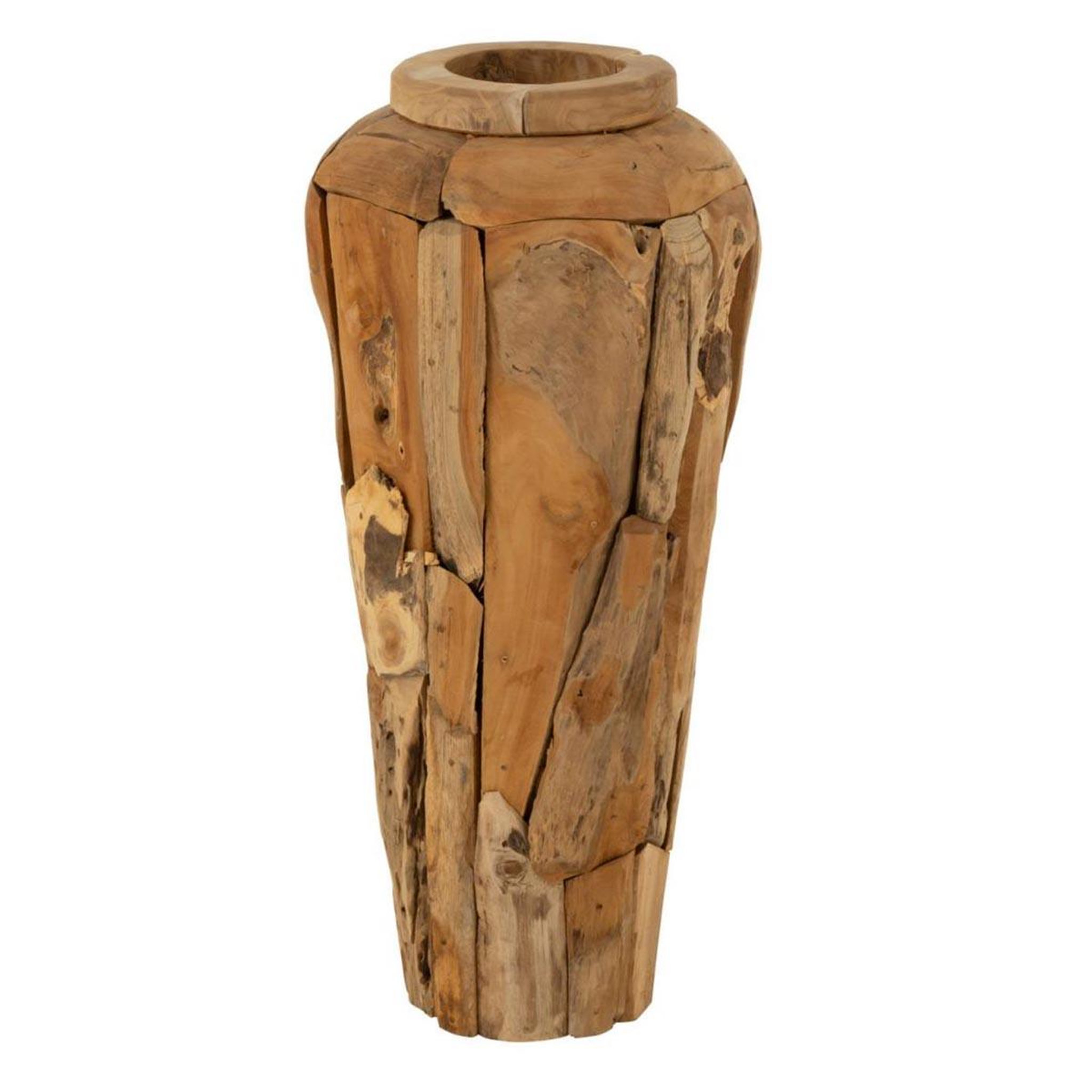 J-LINE Vase déco en teck  scot  92cm naturel