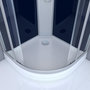 Voir la diapositive 3 : Aurlane Cabine de douche 1/4 de cercle - 85x85x225cm - NIGHTY