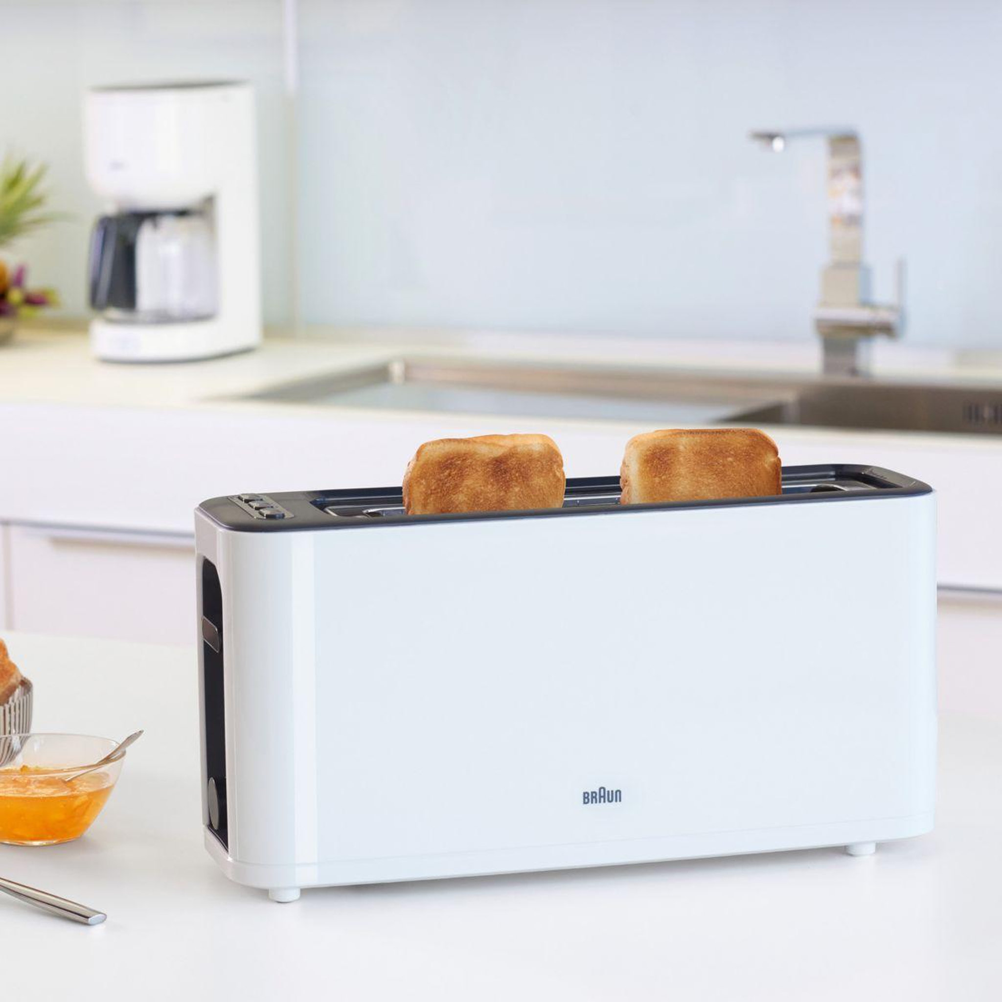 Voir la diapositive 4 : BRAUN Grille-pain ht3100wh purease