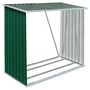 Voir la diapositive 2 : VIDAXL Abri de stockage de bois Acier galvanise 163x83x154 cm Vert