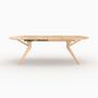 Voir la diapositive 5 : Rendez vous déco Table extensible en bois d'hévéa massif foncé 6 à 10 personnes - Oli