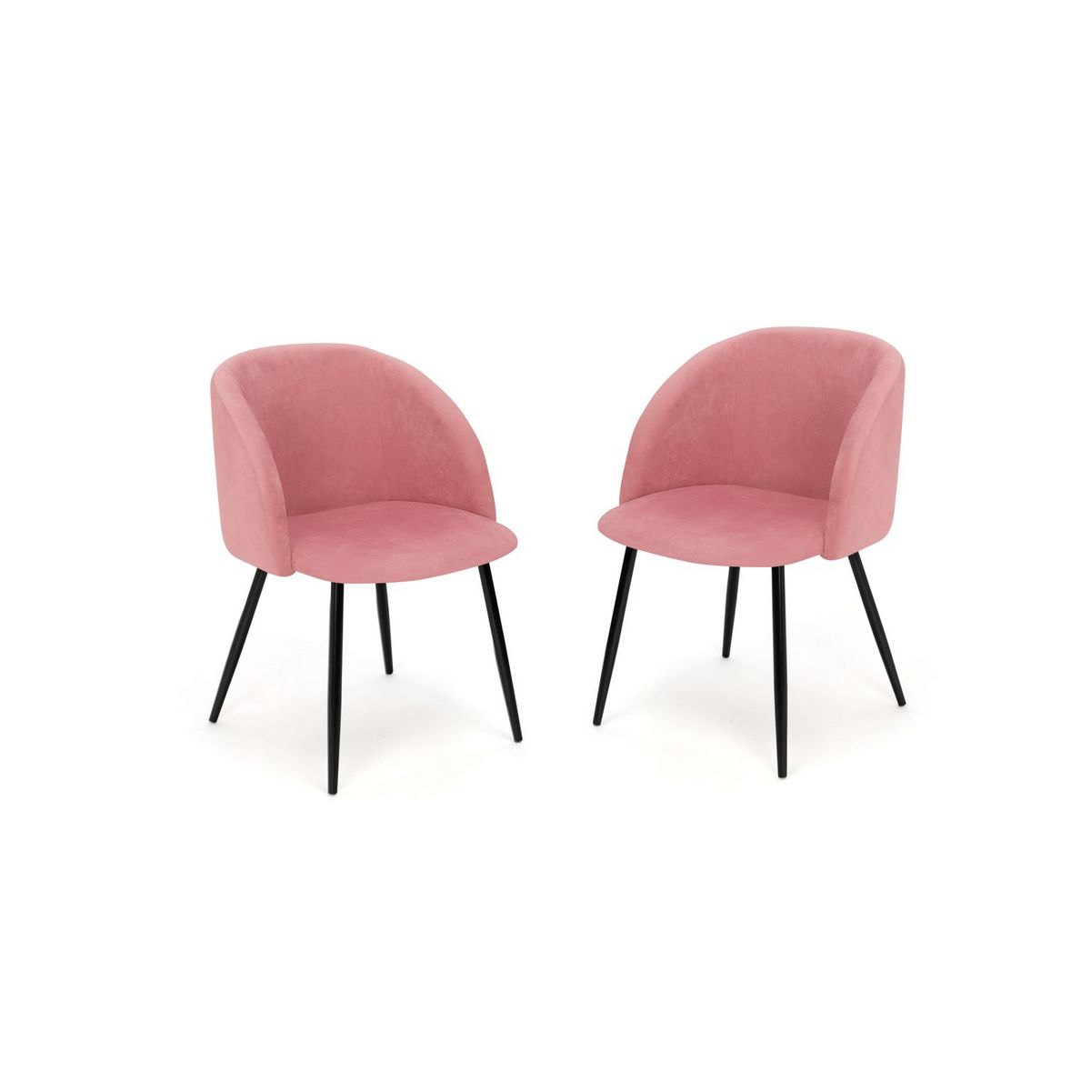 Lot de 2 chaises en velours NINON