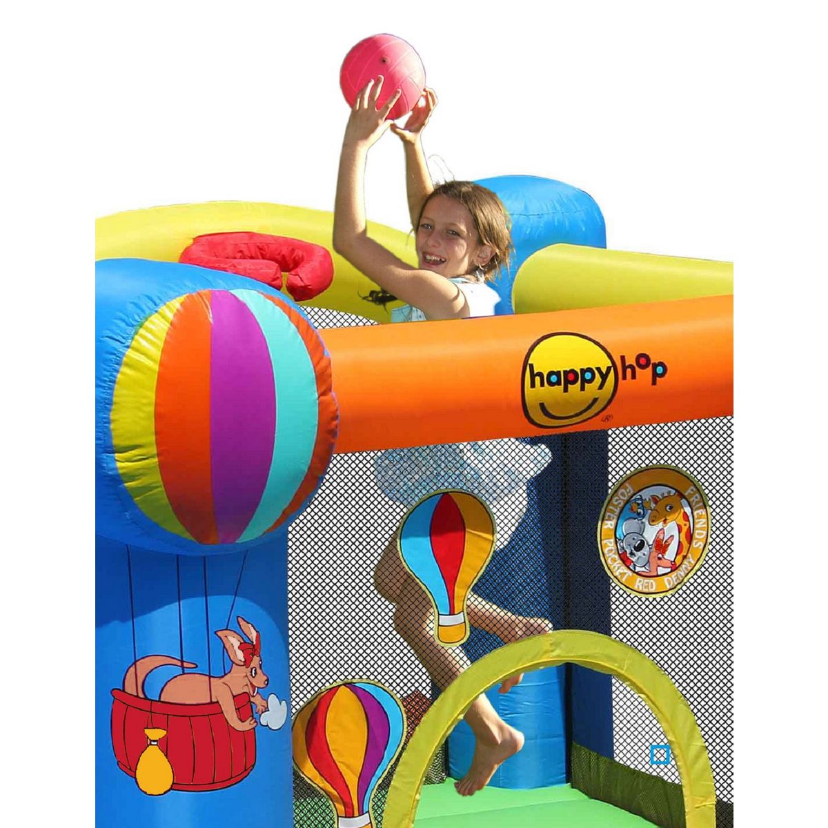 HAPPY HOP Aire de jeux gonflable ballon