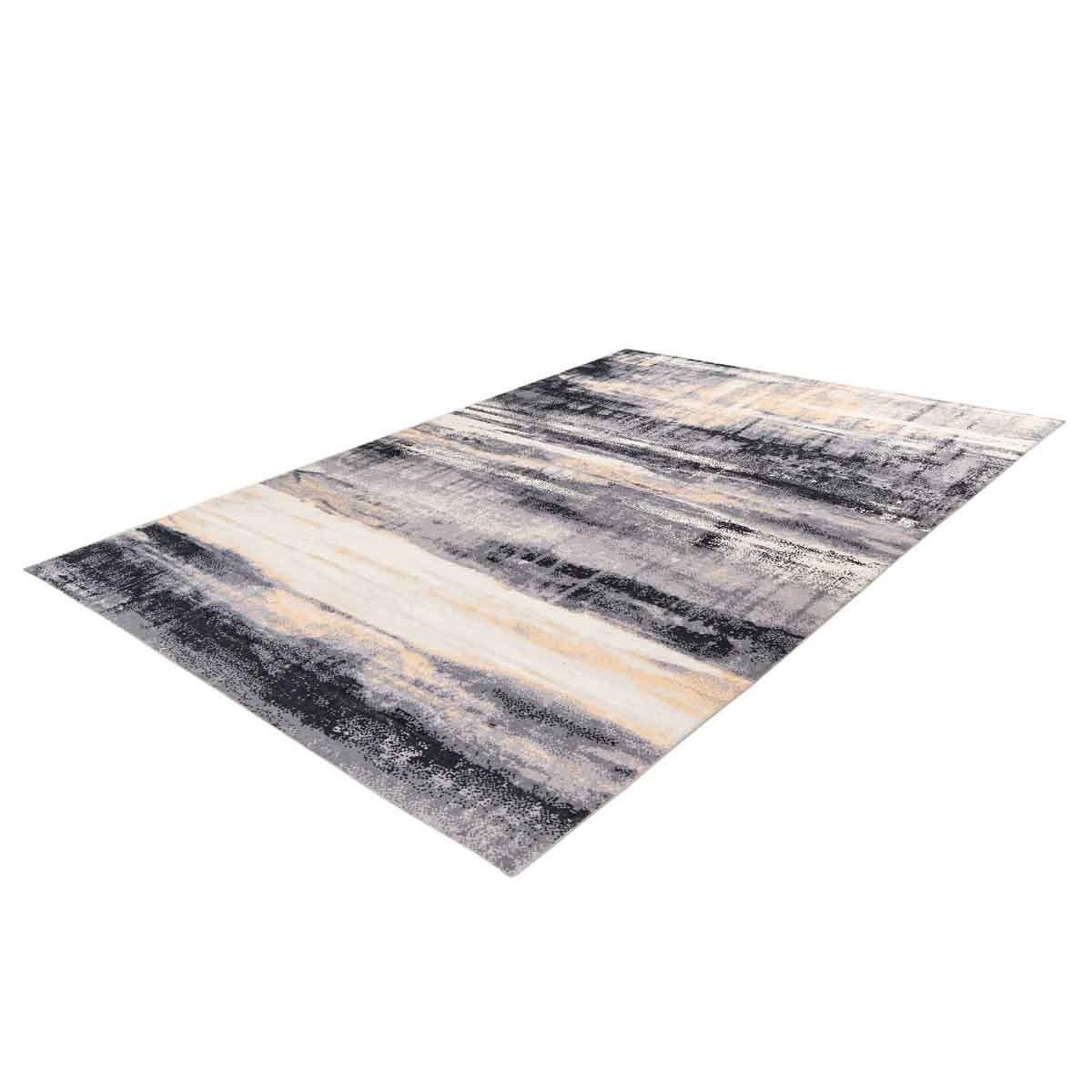 Voir la diapositive 2 : Paris Prix Tapis Tissé à Poils Courts Vintage  Ilian II  Noir