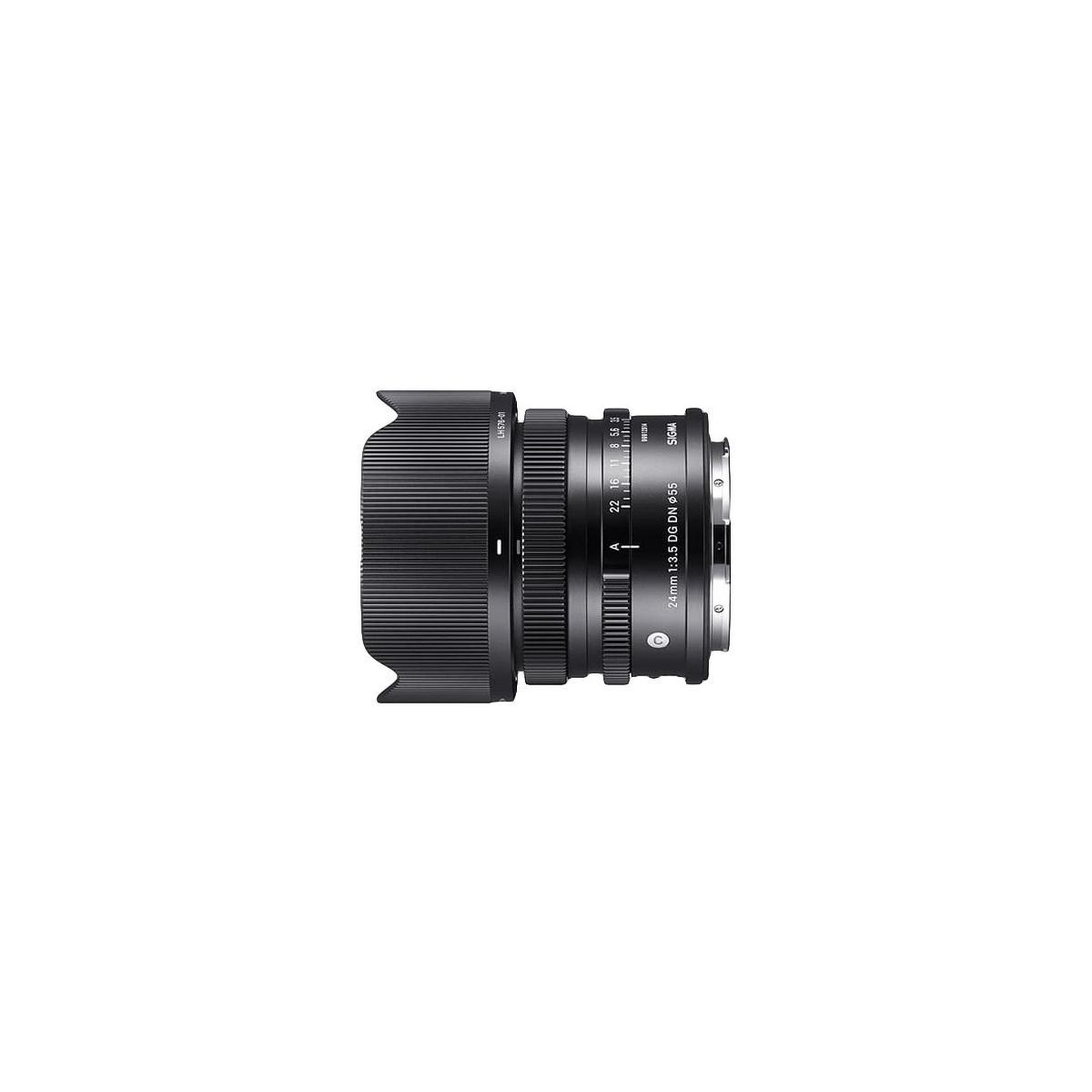 Voir la diapositive 2 : Sigma Sigma 24mm f3.5 dg dn milc objectif large noir