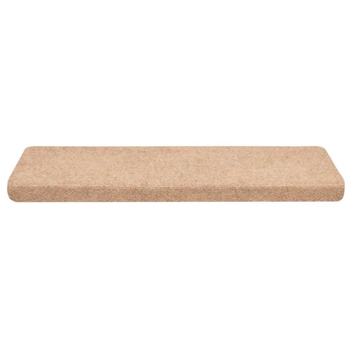 VIDAXL Tapis d'escalier autocollant 30 pcs creme 65x21x4 cm
