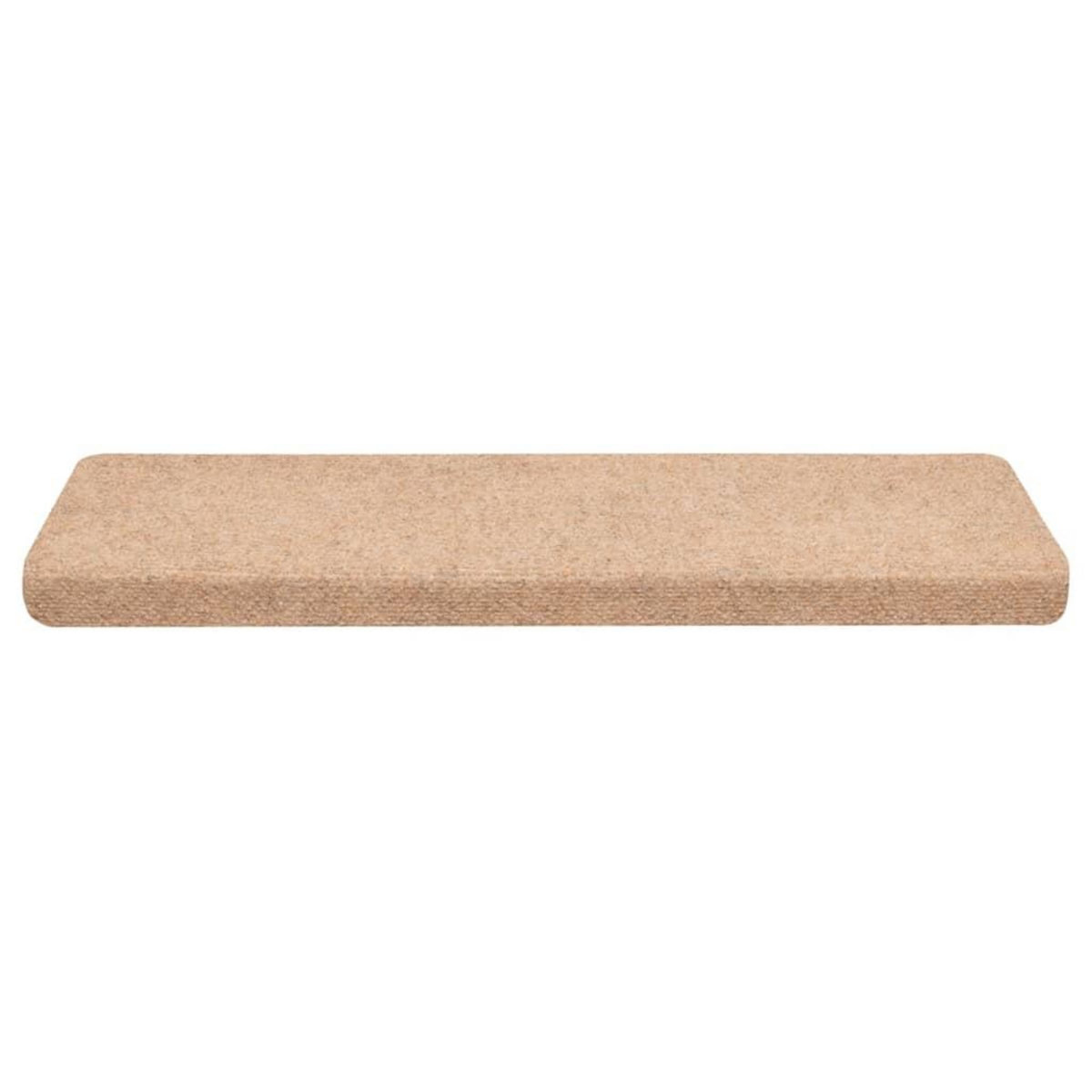 VIDAXL Tapis d'escalier autocollant 30 pcs creme 65x21x4 cm