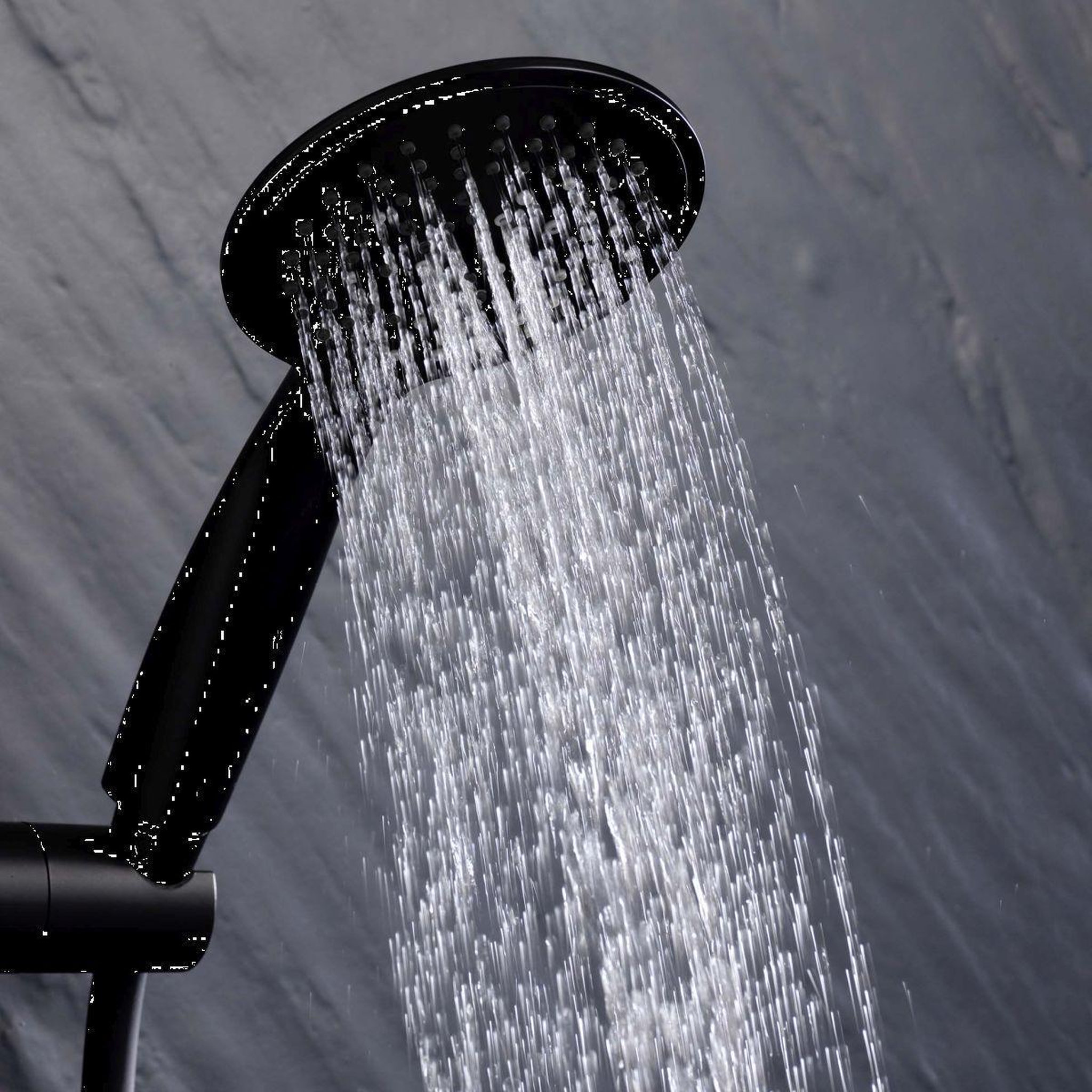 Voir la diapositive 6 : Douceur d'Intérieur Ensemble Barre de Douche & Pommeau  5 Positions  24cm Noir
