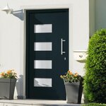 VIDAXL Porte d'entree Aluminium et PVC Anthracite 100x210 cm