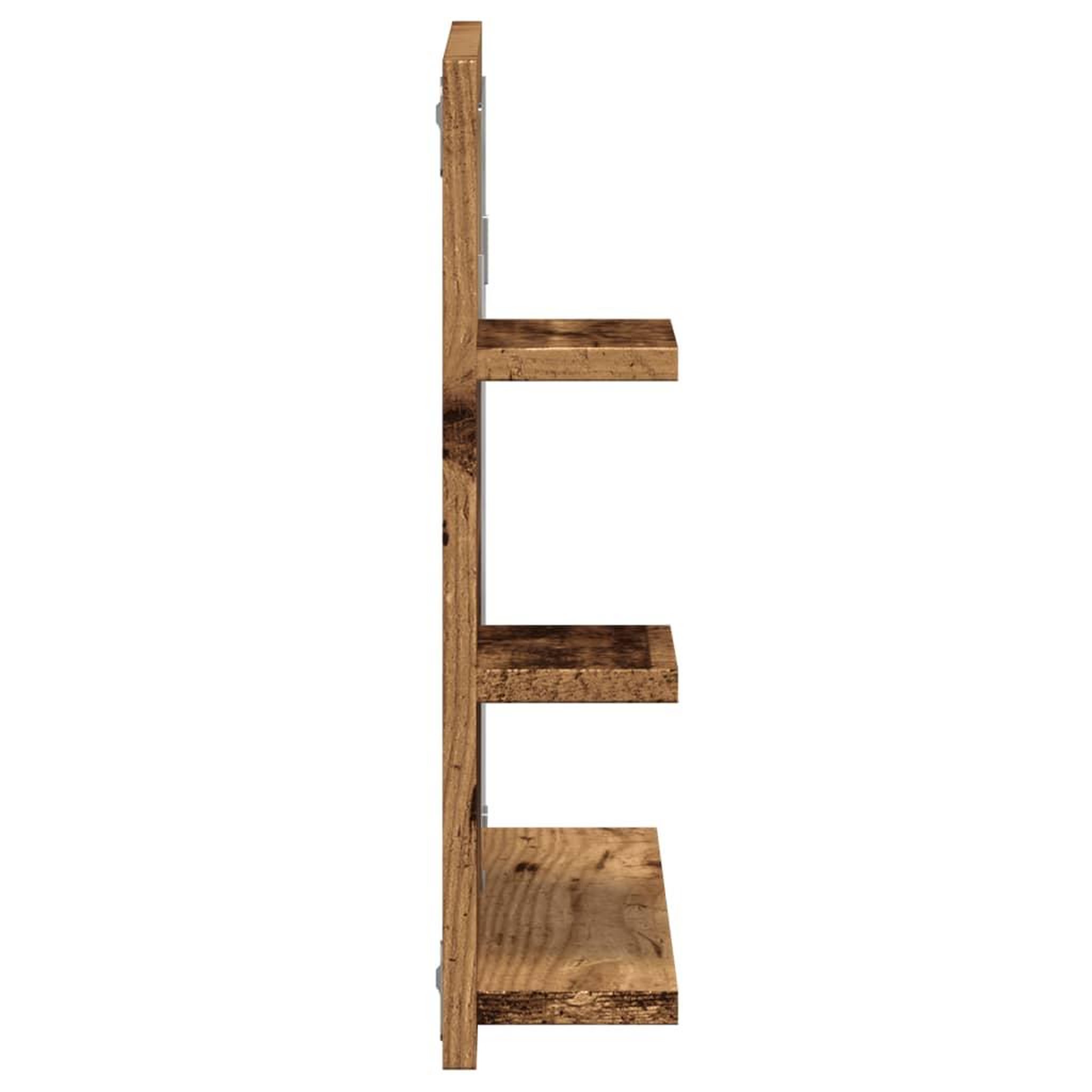 Voir la diapositive 5 : VIDAXL Armoire a miroir de salle de bain vieux bois bois d'ingenierie