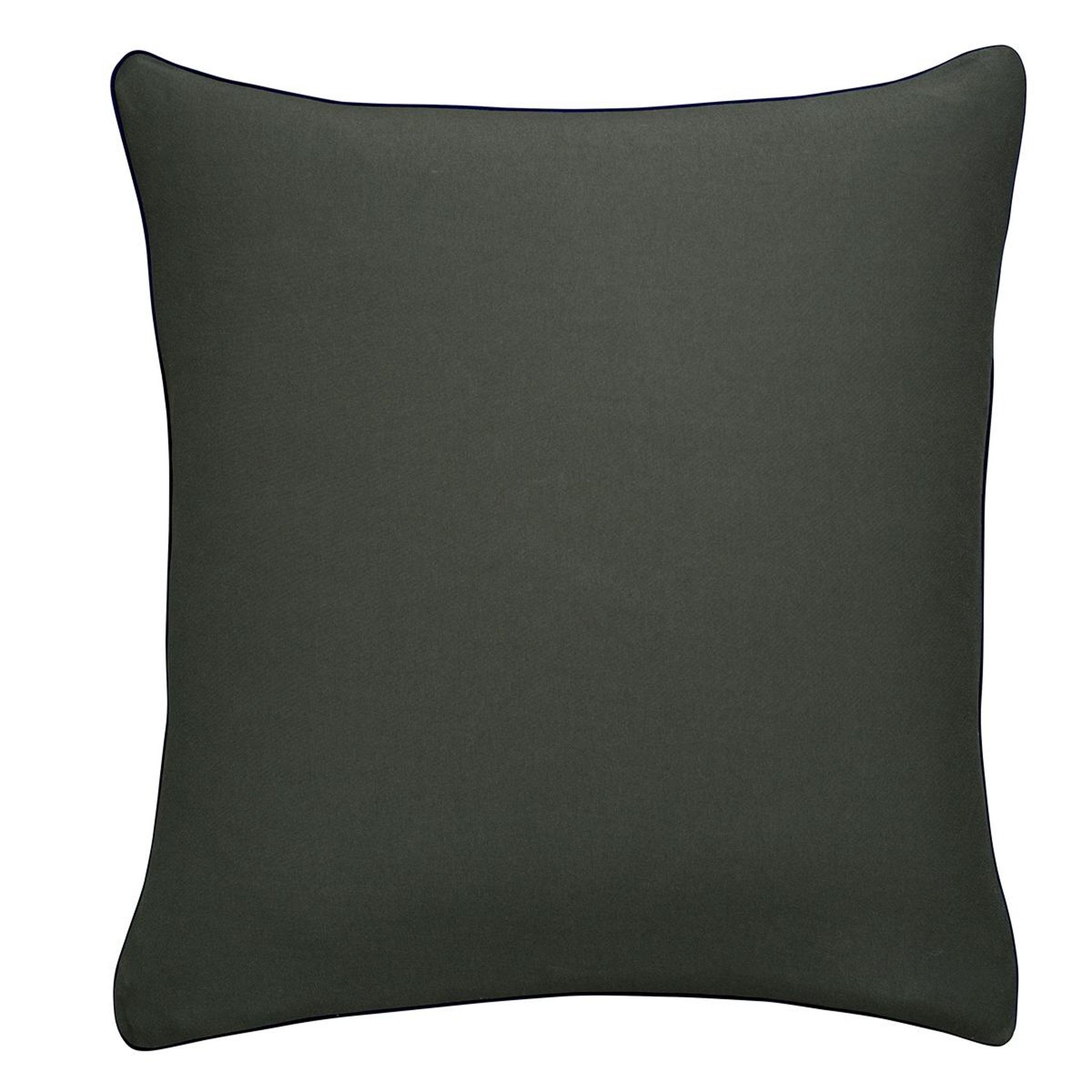 DODO Taie d'oreiller Confort Jersey Coloris Carbone. Coloris disponibles : Gris