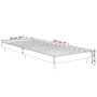 Voir la diapositive 6 : VIDAXL Cadre de lit sans matelas gris beton 75x190 cm