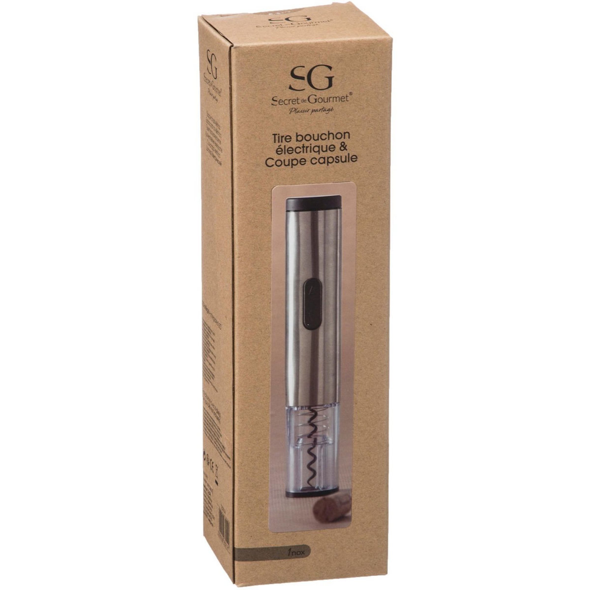 Tire bouchon électrique inox