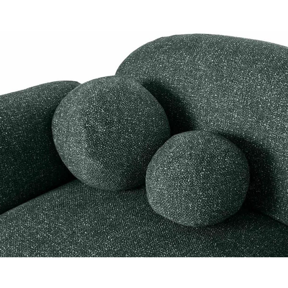 LISA DESIGN Velris - canapé d'angle droit 3 places en tissu moucheté