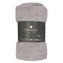 Voir la diapositive 3 : ATMOSPHERA Grand plaid en Flanelle uni - 180x130 cm - Gris