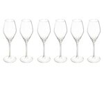 SECRET DE GOURMET Lot de 6 Flûtes à Champagne  Silvia  21cl Transparent