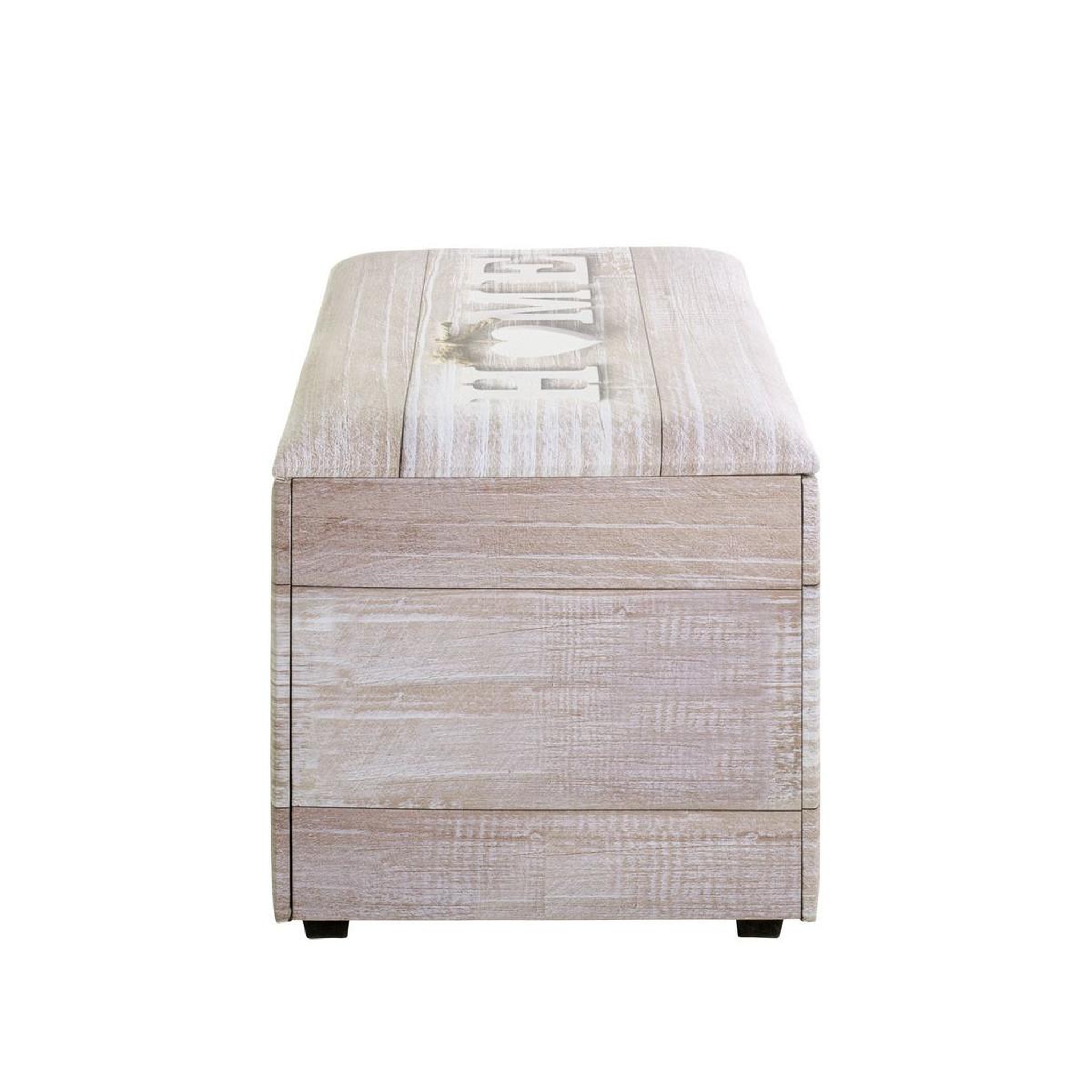 Voir la diapositive 3 : Paris Prix Coffre de Rangement Vintage  Home  65cm Naturel
