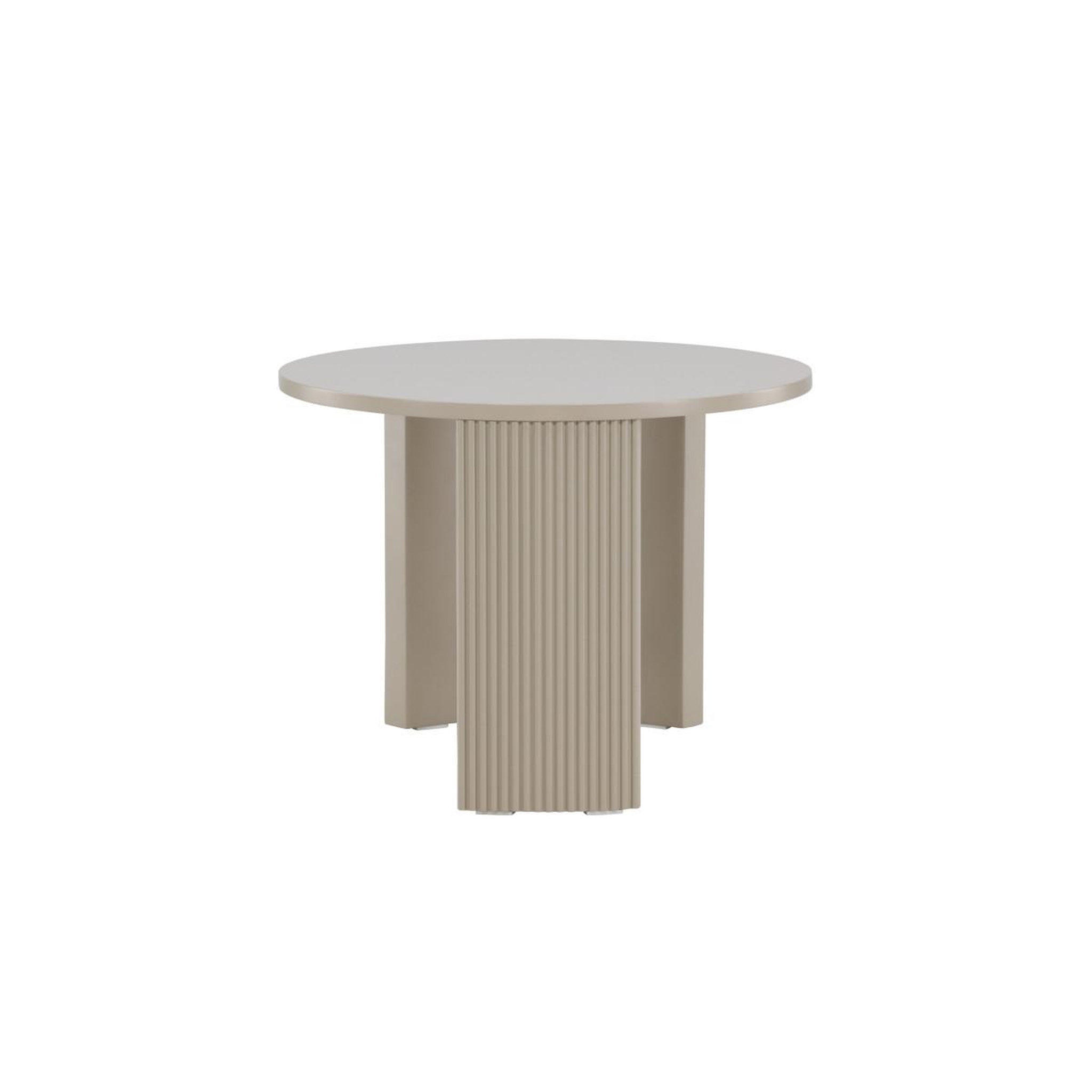 Voir la diapositive 4 : Paris Prix Table basse nervurée  bristol  60cm beige