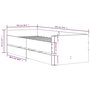Voir la diapositive 6 : VIDAXL Cadre de lit avec tiroirs sans matelas sonoma gris 100x200 cm