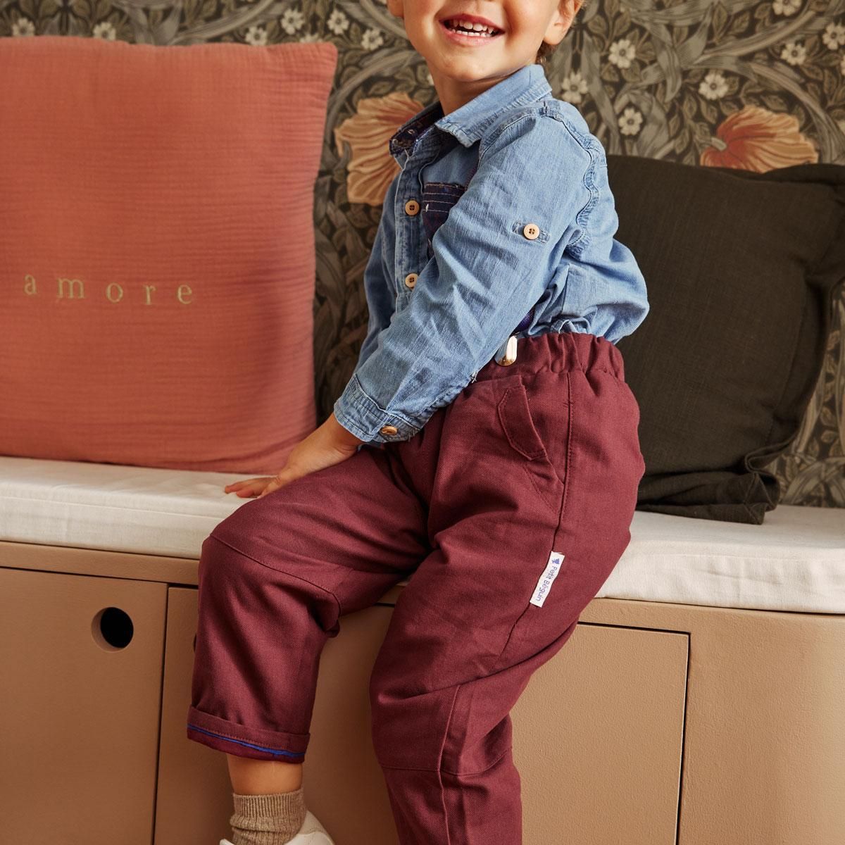 Petit Béguin Pantalon enfant et bretelles Groovy