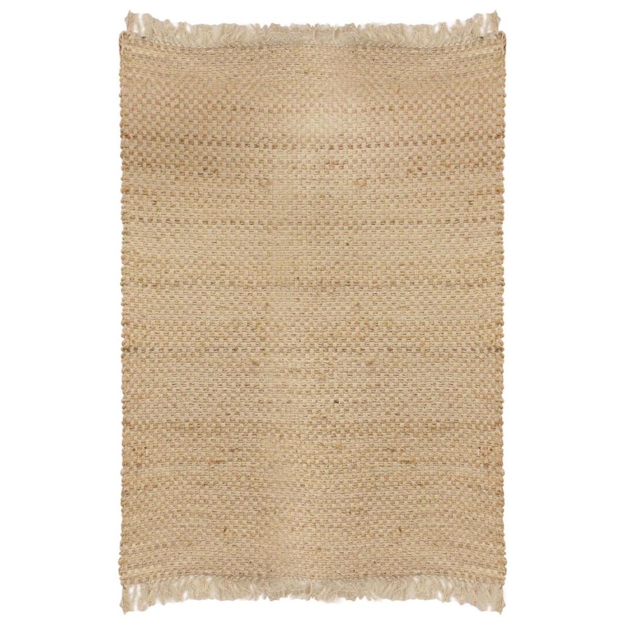 The Home Deco Factory Tapis à franges en jute  polba  120x170cm naturel