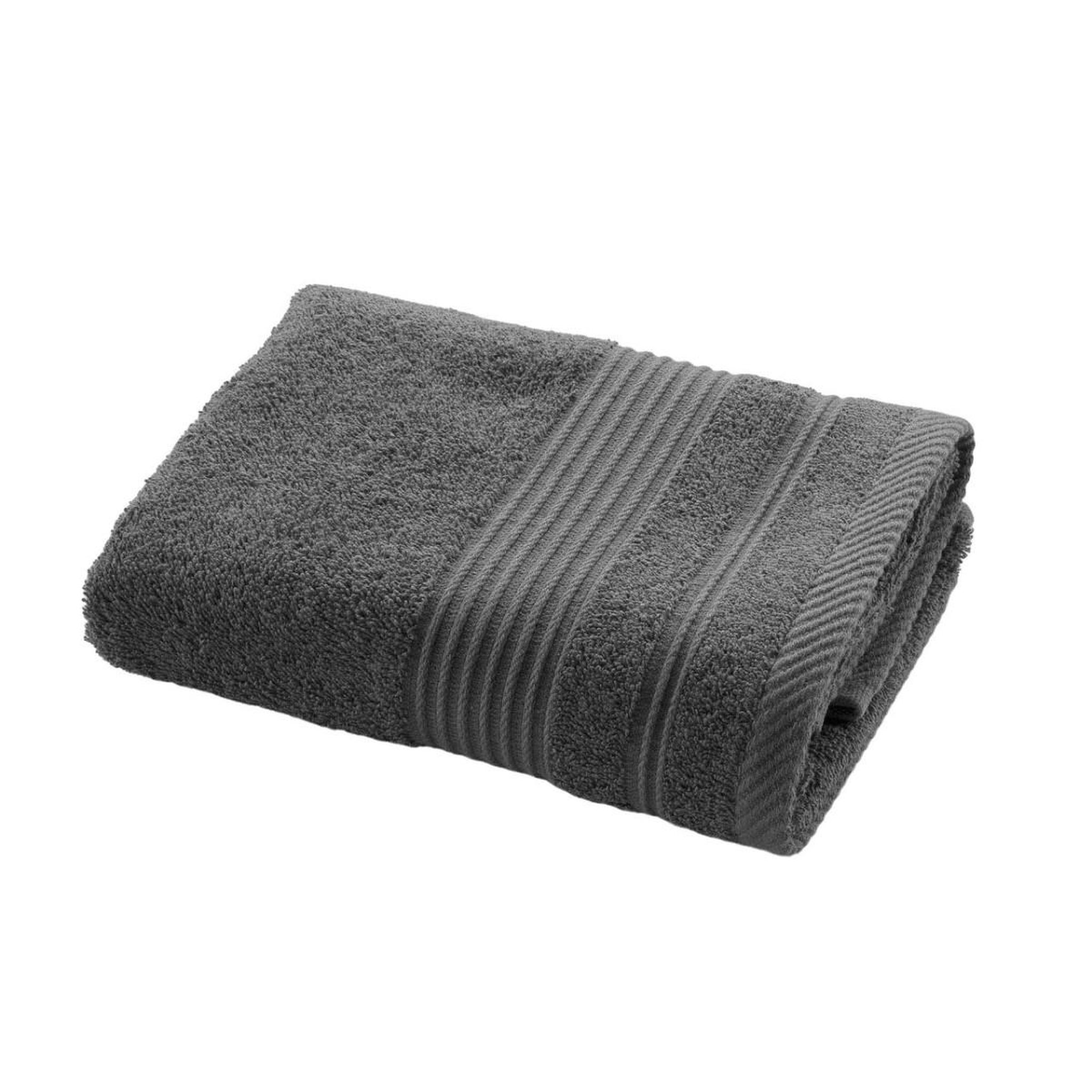 Douceur d'Intérieur Serviette de Toilette  Tendresse  50x90cm Anthracite