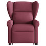 Voir la diapositive 4 : VIDAXL Fauteuil inclinable de massage Rouge bordeaux Tissu