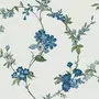 DUTCH WALLCOVERINGS DUTCH WALLCOVERINGS Papier peint Flower Bleu clair