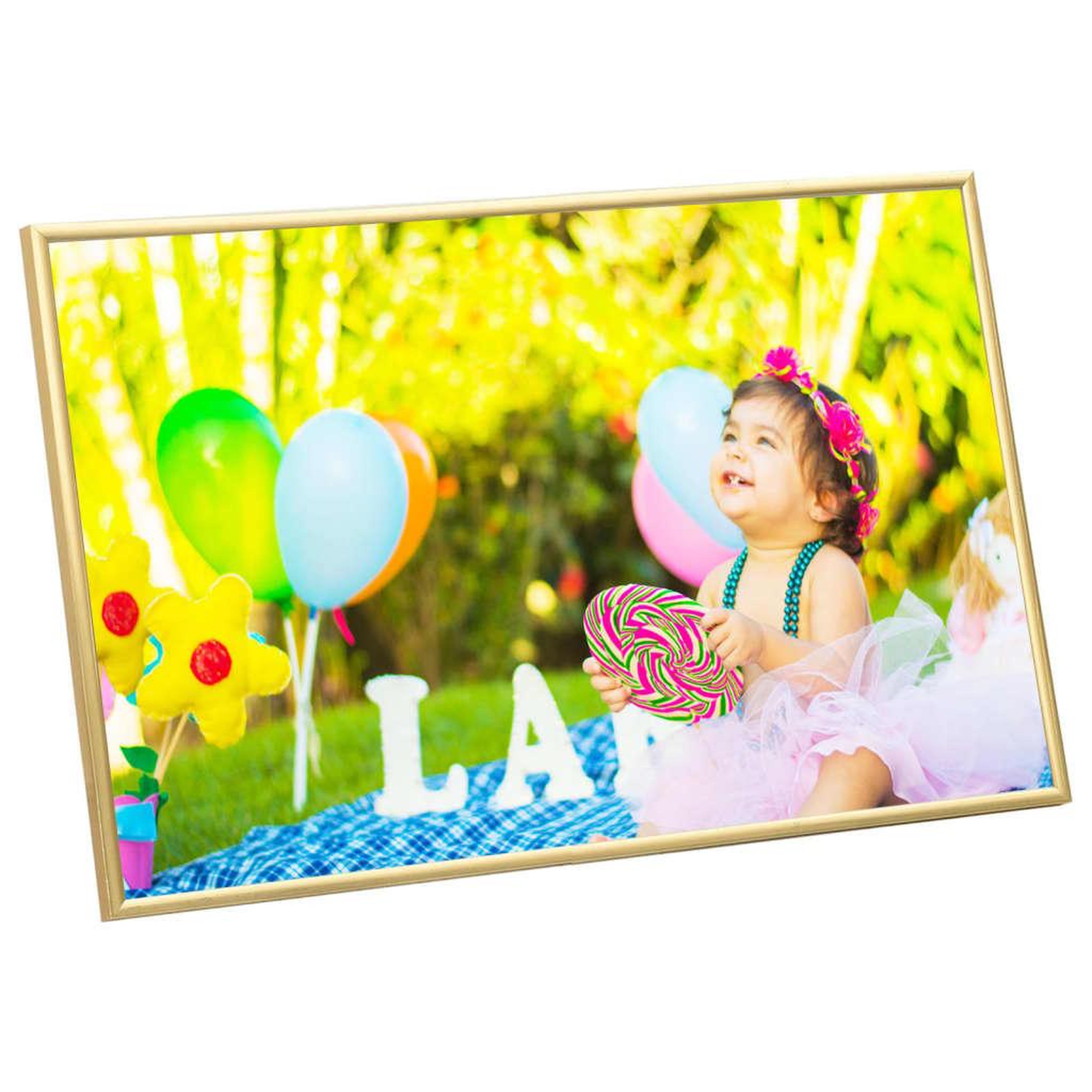 Voir la diapositive 3 : VIDAXL Collage de cadres photo 5 pcs de mur Dore 70x90 cm MDF