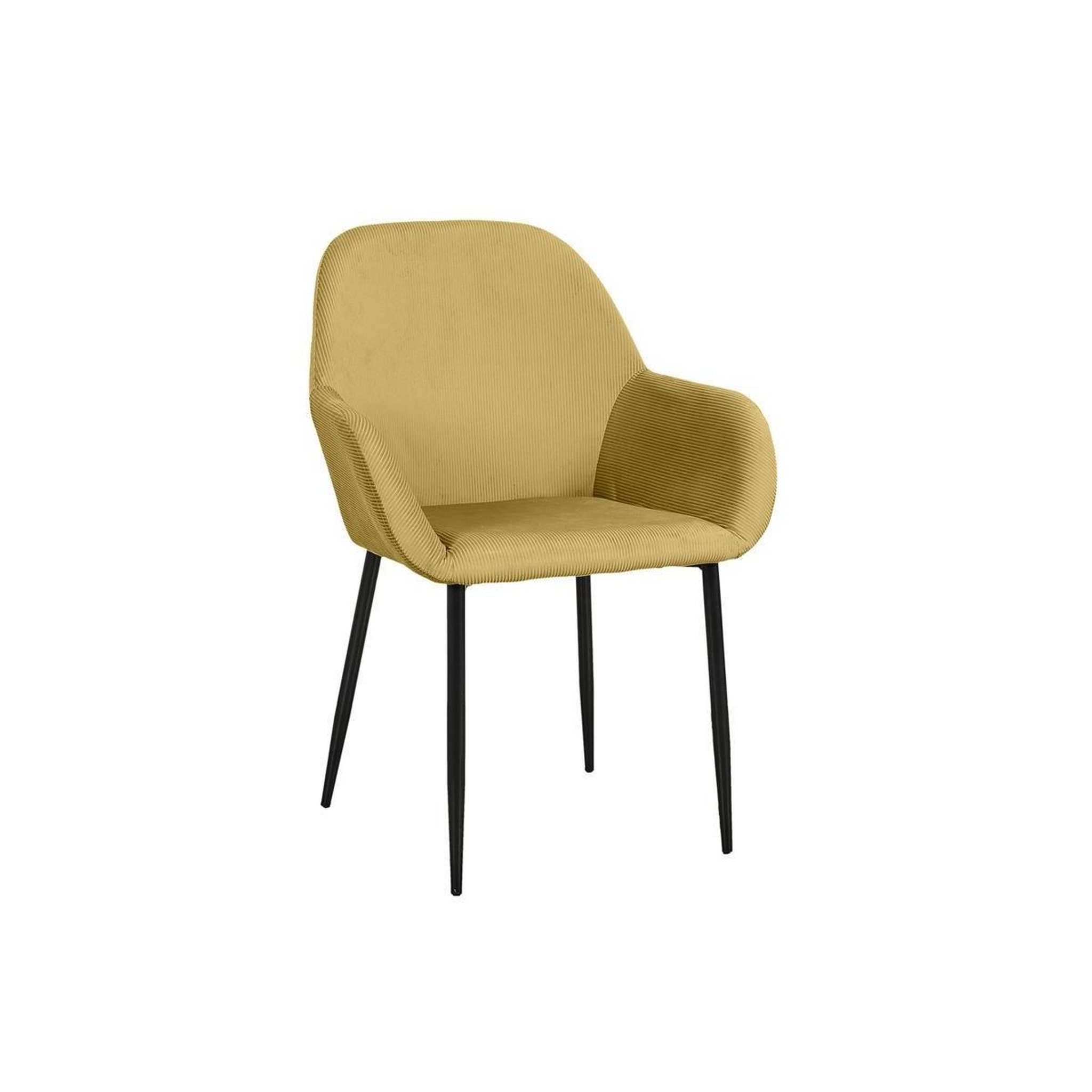 Voir la diapositive 2 : The Home Deco Factory Lot de 2 Fauteuils Design  Giulia  85cm Jaune