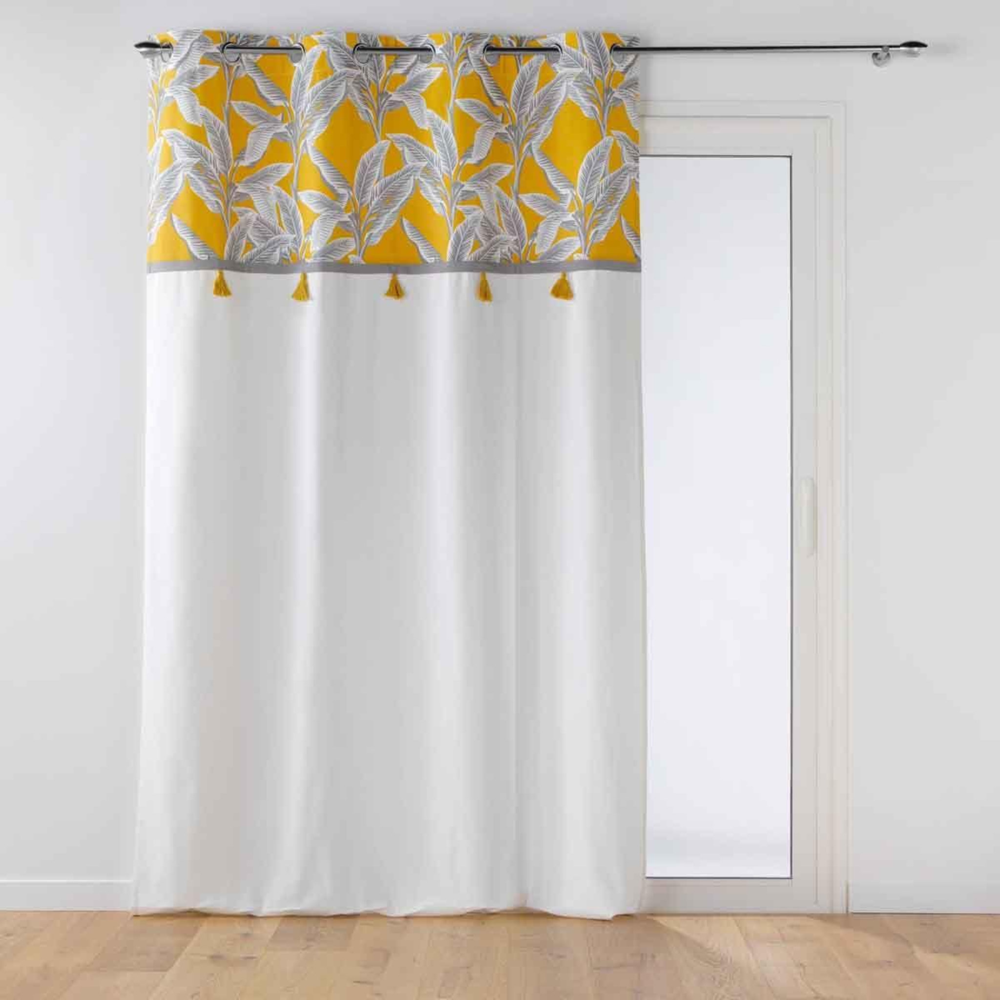 Douceur d'Intérieur Rideau à œillets  isibelle  140x240cm jaune
