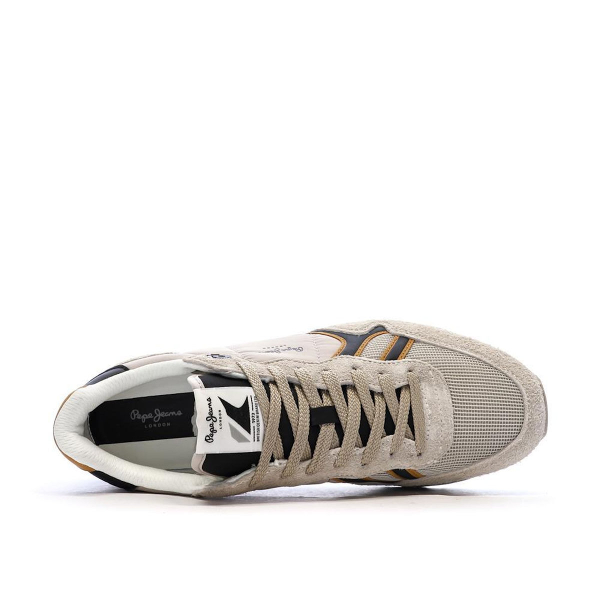 Pepe Jeans Baskets Beige Homme Pepe Jeans Brit Fun M
