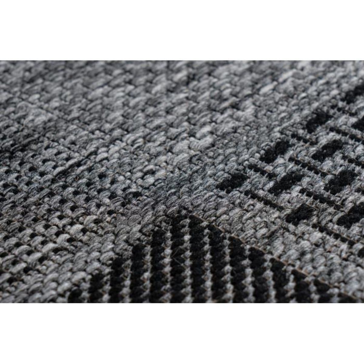 Paris Prix Tapis Effet Damier à Poils Courts  Sulawesi  Argent