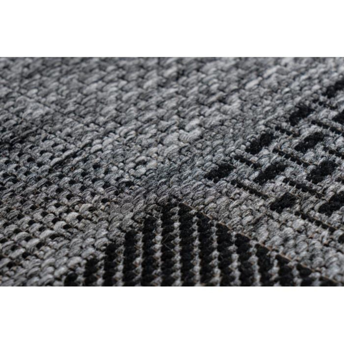 Paris Prix Tapis Effet Damier à Poils Courts  Sulawesi  Argent