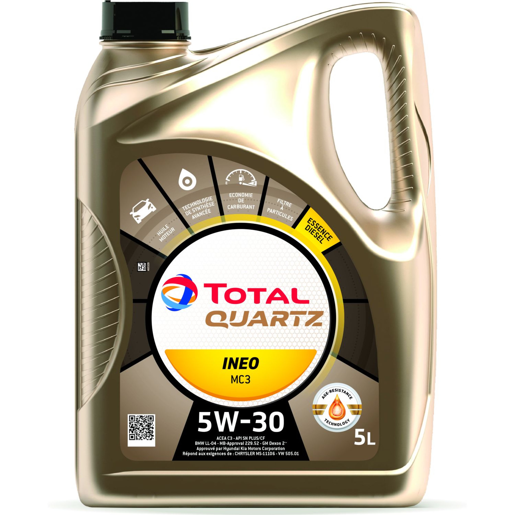 TotalEnergies Huile moteur Quartz Ineo MC3 5W-30