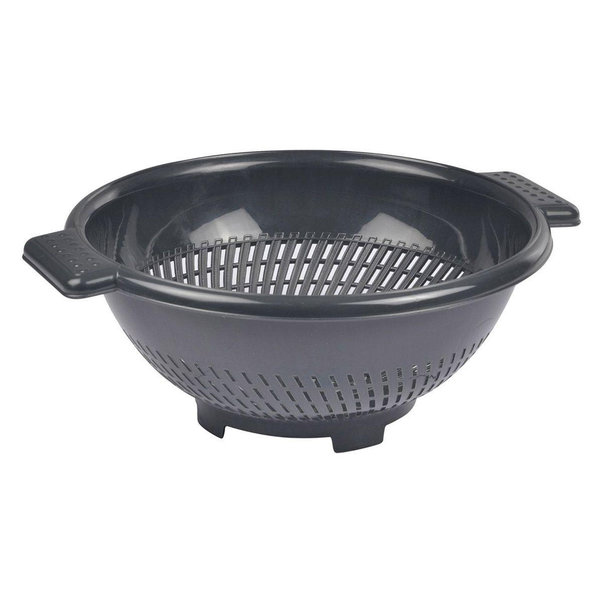 HOMEA Passoire ronde  merle  25cm anthracite