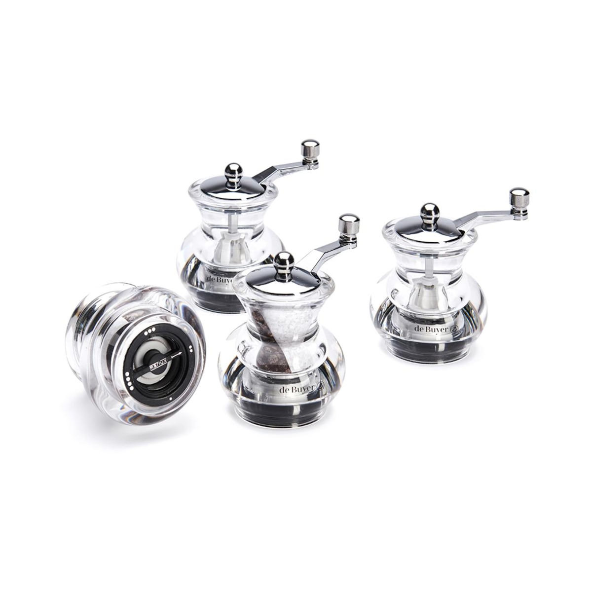 De buyer Coffret de 4 moulins à manivelle - c192.048382
