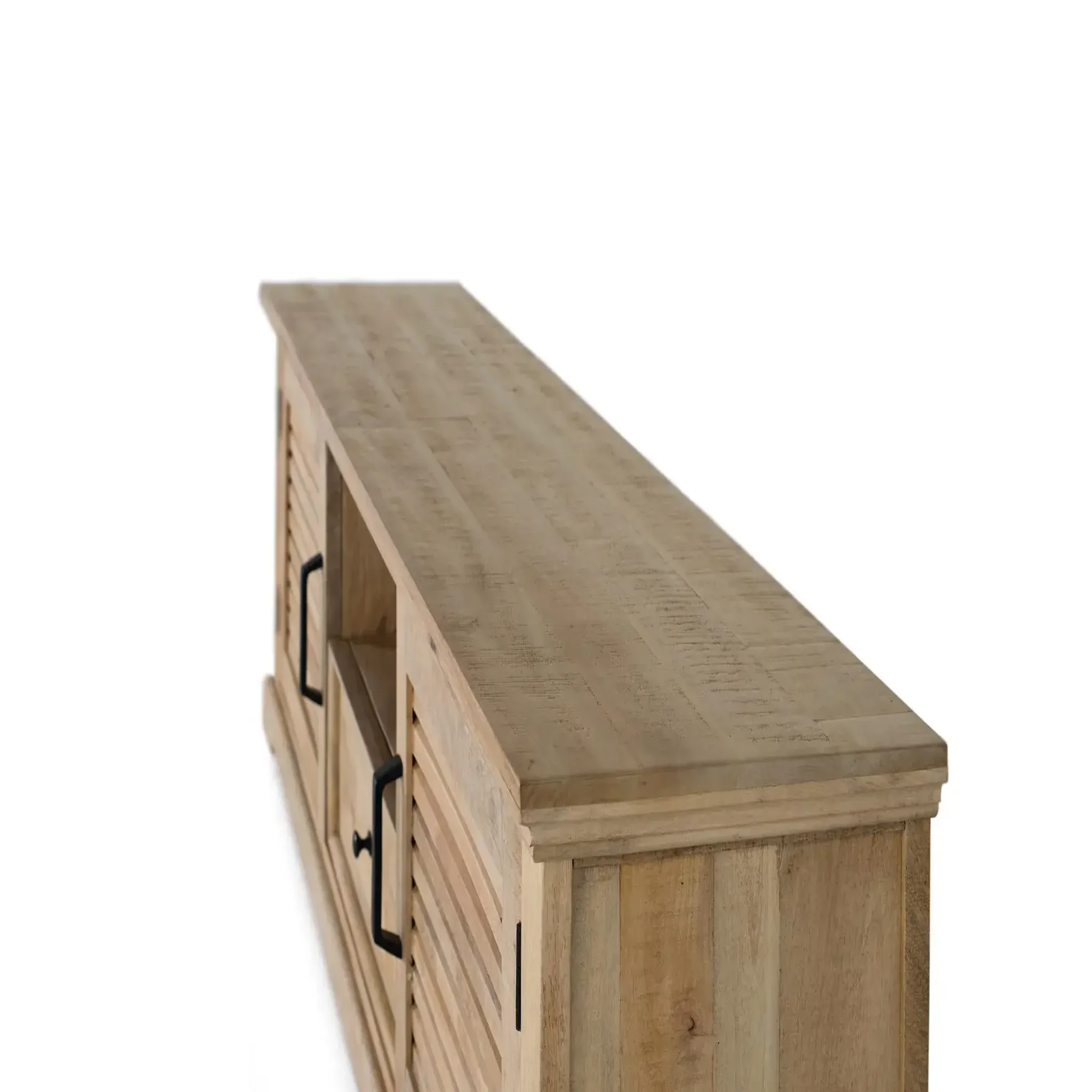 Voir la diapositive 4 : GINER Y COLOMER SL Meuble tv en bois de manguier 170 cm style rustique contemporain