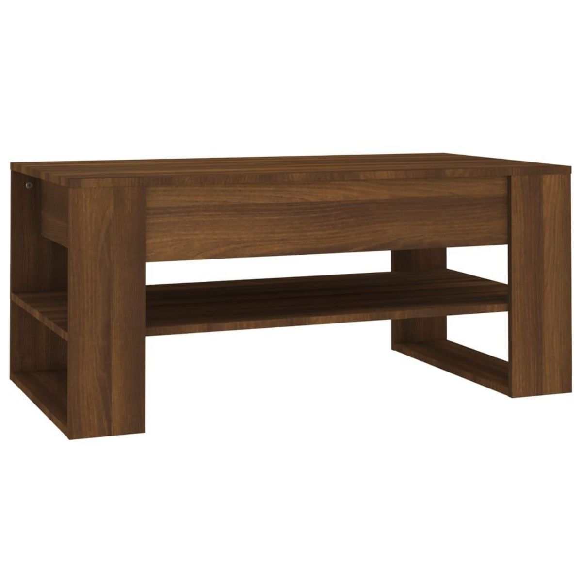 VIDAXL Table basse Chene marron 102x55x45 cm Bois d'ingenierie
