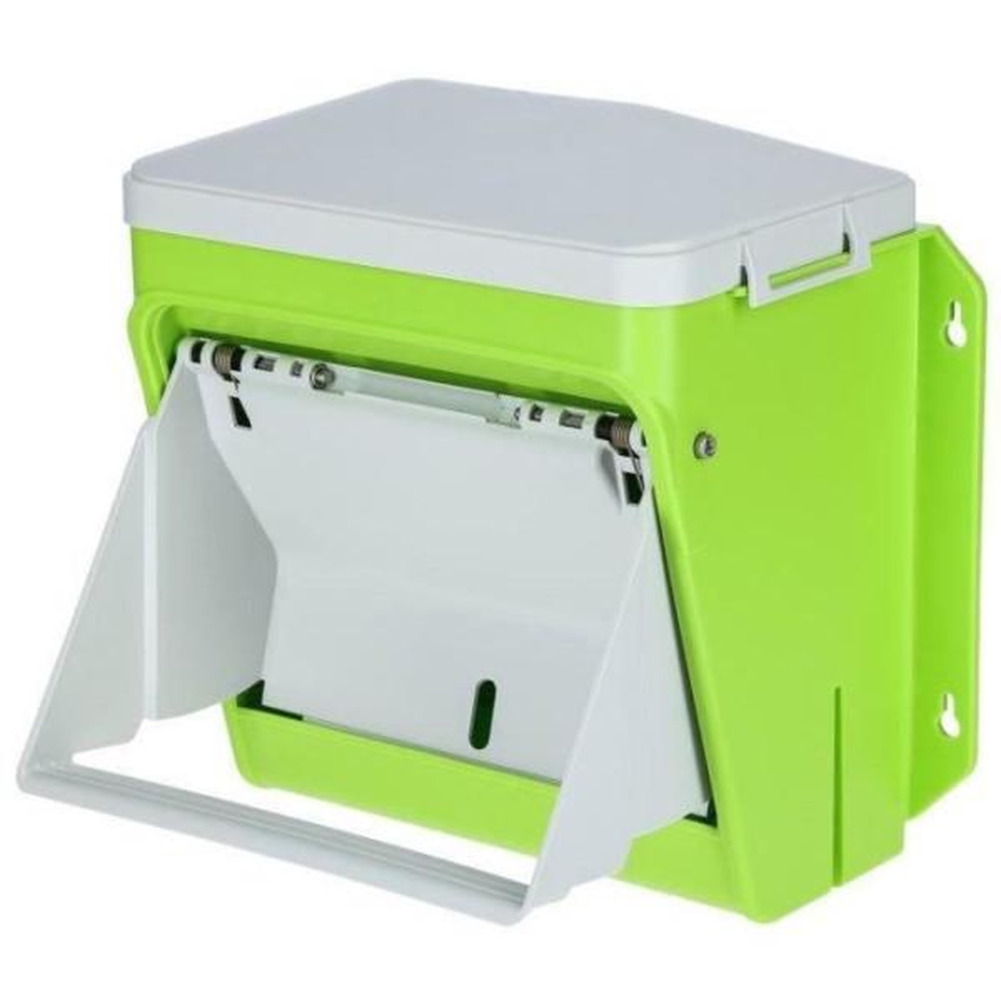Voir la diapositive 2 : KERBL Nourrisseur automatique - KERBL - SmartCoop - 7,5 kg - Volet de protection - Vert