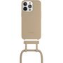 Voir la diapositive 3 : WOODCESSORIES Etui avec cordon iPhone 13 Pro Max Tour de cou gris