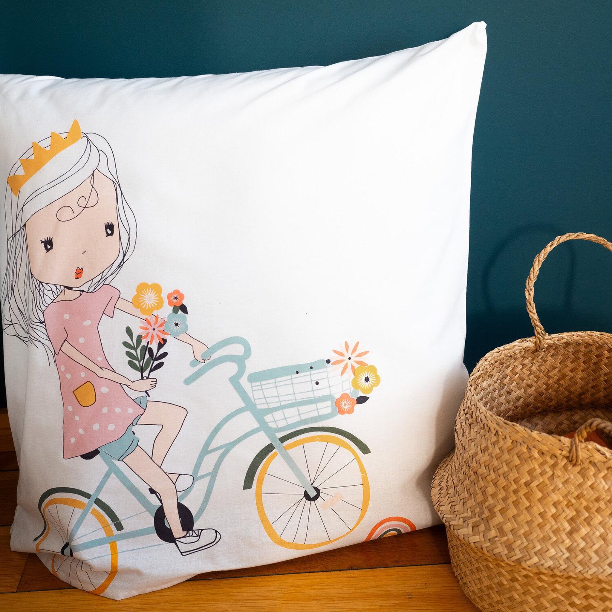 Voir la diapositive 4 : Home collection Parure de couette 2pcs 140x200cm better coton made in green tess rando
