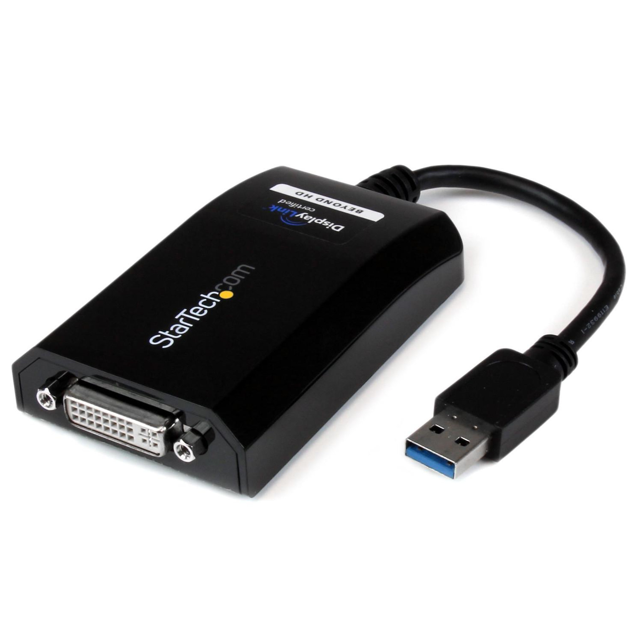 Startech Startech.com adaptateur usb 3.0 vers dvi - adaptateur vidéo double écran/multi-écrans de carte graphique /vidéo externe usb 3.0 vers dvi – adaptateur d'affichage usb - 2048 x 1152