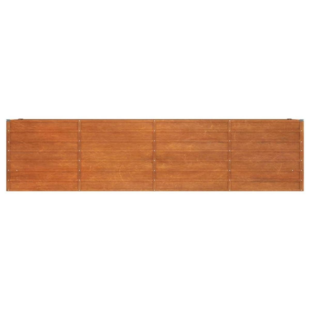VIDAXL Lit sureleve de jardin rouille 320x40x77 cm acier corten