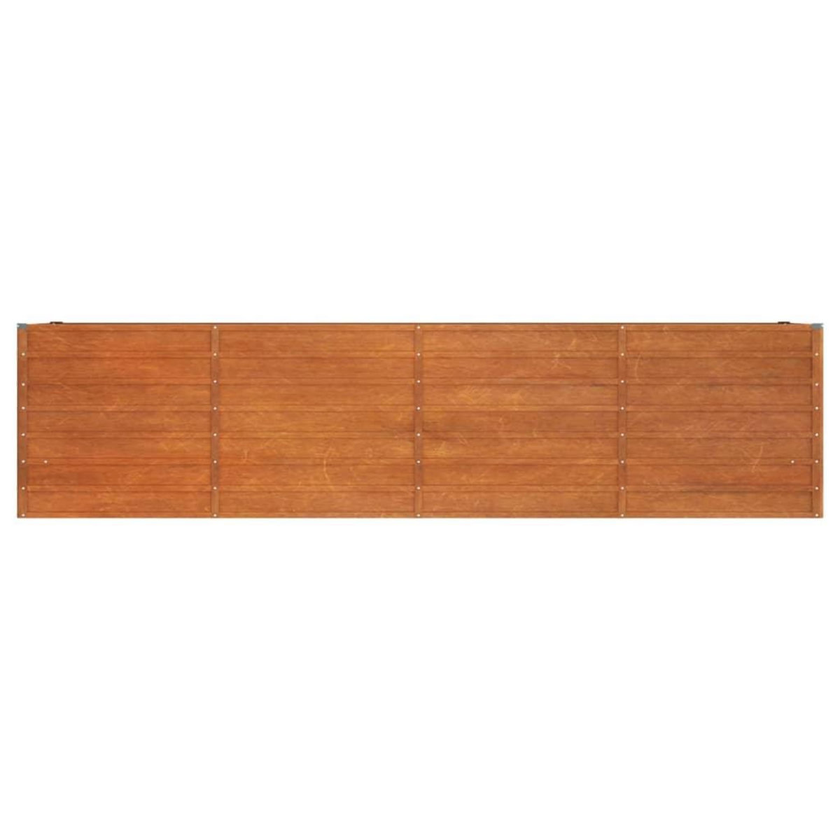 VIDAXL Lit sureleve de jardin rouille 320x40x77 cm acier corten